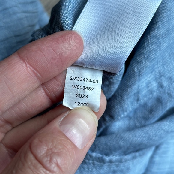 Women's Blue Casual Pants - Picture 12 of 15